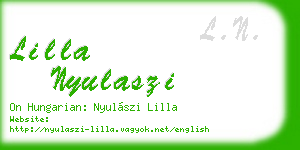 lilla nyulaszi business card